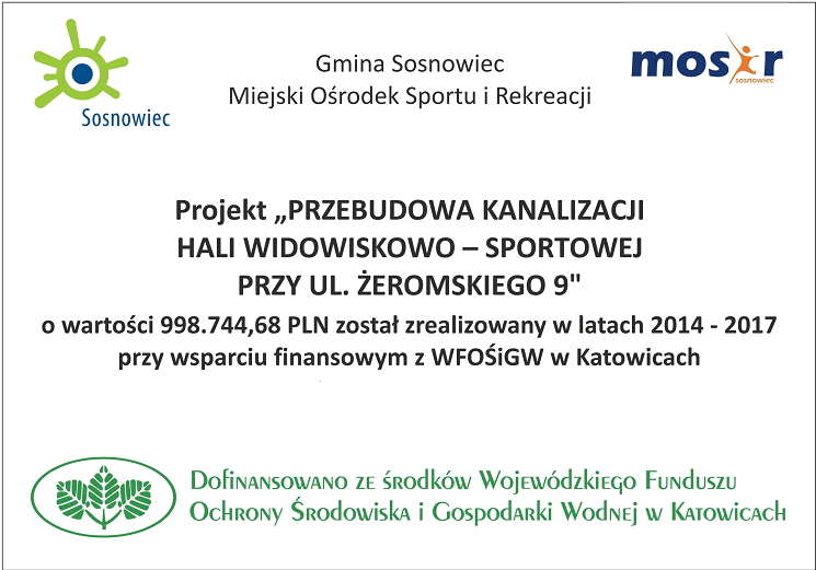 Przebudowa Kanalizacji Hali Widowiskowo-Sportowej przy ulicy Żeromskiego 9